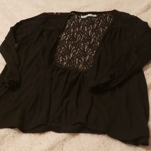 3/4 Sleeve Black Lace Maurice's Cardigan